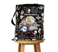 FEELMEM Phantom Drama Gift Opera Musical Tote Bag Theatre Phantom Gift for Fans Musical Character Shoulder Bag (beige)