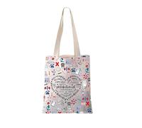 FEELMEM Phlebotomist Gifts Canvas Tote Bag Phlebotomy Nurse Appreciation Gift Phlebotomy Tech Gift Hematologist Gift