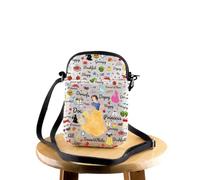 FEELMEM Princess Snow White Crossbody Bag with Zipper Snow White Fairy Tales Lover Gift Cartoon Movies Fans Gift