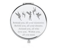 FEELMEM Princess Tinker Bell Inspired Gift Behind You All Your Memories Compact Makeup Mirror Gift