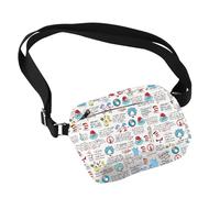 FEELMEM Seuss Broadway Musical Gifts Seuss Quotes Crossbody Bag Seuss DR Cat Fans Gift Cat In Hat Crossbody Handbag Purse (beige)