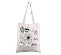 FEELMEM Six Crows Inspired Fantasy Novel Tote Bag Wylan Van Eck Canvas Tote Bag Bookish Gift Six Crows Merch for Bookish