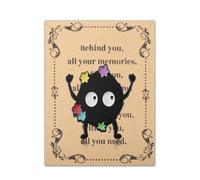 FEELMEM Soot Spirte Enamel Pin Anime Merch Behind You All Your Memories Black Soots Lapel Pin Gift for Anime Lovers, 1, Metal, 1