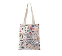 FEELMEM Speech Therapist Canvas Tote Bag SLP Appreciation Gift Speech Language Pathologist Gift Language Therapist Bag