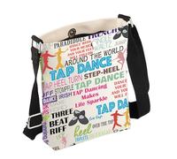 FEELMEM Tap Dance Gift Tap Dancing Dancer Crossbody Bag