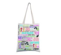 FEELMEM Tap Dance Gift Tap Dancing Dancer Tote Bag Tap Dancing Lover Shoulder Bag Tap Dancing Girl Gift