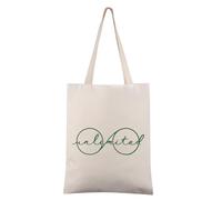 FEELMEM Unlimited Elphaba's Tote Bag Musical Merchandise Bag Theater Musical Lovers Gift Pink and Green Shopping Bag (beige)
