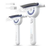 FEELNEEDY Dog Brushes for Grooming, 5 in 1 Dual-Sided Deshedding & Dematting Steam Brush, 2 Spray Levels, Undercoat Rake for Long Haired Dogs and Cats, IPX6 Rechargeable Pet Furminator for Shedding