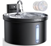FEELNEEDY Wireless Cat Water Fountain, 4000mAh Battery Operated 3.5L/123oz