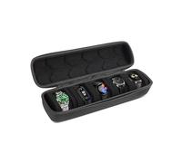 Feelorna Watch Box with 5 Slots, Portable Travel Watch Case Watch Roll with Removable Watch Pillows, Hard Oxford Cloth Watch Holder Storage Boxes for Most Watches (5 Slots)