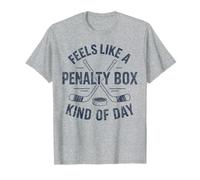 Feels Like a Penalty Box Kind of Day Funny Hockey Lover Men T-Shirt