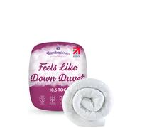 Slumberdown Feels Like Down Single Duvet 10.5 Tog - Ultra Soft All-Year Round Single Quilt for Summer, Autumn & Winter | UK Made, Non-Allergenic & Washable (135 x 200cm)
