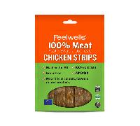 Feelwells 100% Meat Treats - Chicken Strips - 100g Bag