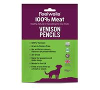 Feelwells 100% Venison Pencils Dog Treats 80g