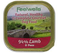 Feelwells Gourmet 94 Percent Lamb and Peas Wet Dog Food, transparent