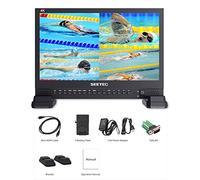 FEELWORLD 15.6 inch 4K Broadcast Director Monitor with IPS UHD 3840x2160 4x4K HDMI Quad Split Display 3G SDI VGA DVI for Professional Live Event Post Production Director Film Camera Field 4K156-9HSD