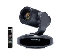 Feelworld 4K10X Conference PTZ Camera 4K30fps Streaming with Auto Tracking,10X Optical Zoom,USB3.0,HDMI,POE Easy Setup Webcam for Church and Meetings
