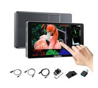 FEELWORLD 6 Inch Camera Monitor Built-in Battery,1200Nit Highlight Touch Screen DSLR Field Monitor with Waveform 3D LUT HDR 4K HDMI Aluminium Housing