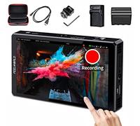 FEELWORLD CUT6S+NP-F970 Battery+Charger+6'' Monitor Case 6 Inch SDI/HDMI Portable Video Recording Monitor Camera DSLR USB2.0, 1920x1080 Full HD Screen, Touch Screen Waveform HDR HDMI Loop Out LUT 4K