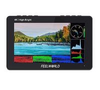 FEELWORLD F5 Prox 5.5 Inch Touch Screen DSLR Camera Field Monitor 1600nit High Bright with 3D LUT 1920x1080 4K HDMI F970 Install and Power Kit Input Output 5V Type-c Input Tilt Arm