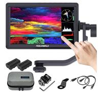FEELWORLD F7 Plus +2 Battery +Carry Case 7" 4K Touch Screen HDMI Camera Field Monitor 1200Nit High Bright Touch Screen 3D Lut 1920x1200 4K 60Hz HDMI Input and Output