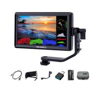 FEELWORLD FW568 V3 6 Inch 450nit On Camera Field DSLR Monitor, 4K HDMI Input Output, 3D LUT Waveform Histogram Focus Assist, See Clearly for Video Shooting Vlogging with F550 Battery and Bag