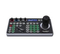 FEELWORLD KBC20 PTZ Camera Joystick Controller, LCD Screen 4D Joystick Control Keyboard Support PoE VISCA Pelco-D/P RS422 RS485 RS232 RJ45 for Church Live, Events, Live Streaming