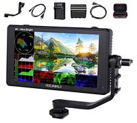 FEELWORLD LUT6 +NP-F750 Battery+ Charger+Carry Case 6 Inch 2600nits HDR 3D LUT Touch Screen DSLR Camera Field Monitor with Waveform VectorScope Histogram 4K HDMI Input Output 1920X1080 IPS Panel