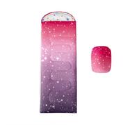 Feelyou Diamond Rose Pink Sleeping Bags for Kidfs Adults Cold Weather Warm Golden Stars Glitter Tie Dye PastelBackpacking Camping Sleeping Bag for Girls Boys Bling Party Decorations Compact