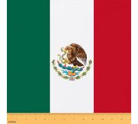 Feelyou Mexican Flag Fabric by The Yard Mexico Upholstery Fabric for Chairs World Countries Waterproof Indoor Outdoor Decor for DIY Sewing Craft Projects International Flag 1 Yard