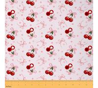 Feelyou Pink Bow Fabric by The Yard Cute Bowknot Upholstery Fabric Girls Bow Waterproof Indoor Outdoor Decor for DIY Sewing Craft Projects Dreamy Princess Style 1 Yard Kawaii