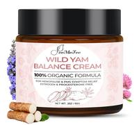 FeeMeFee Wild Yam Cream, 2 Ounce, Organic Balancing Cream for Women, Deep Nutrition and Hydration, Made with Wild Yam, Willow Berries and Red Clover.