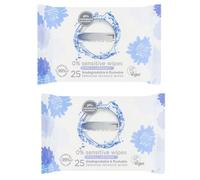 Feemfresh Intimate Skincare 0% Sensitive Hypoallergenic Wipes, Pack of 25 (2 Pack)