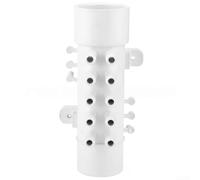 Feeshoppher 10-Port Spa Air Blower 1.5 Inch PVC Air Distributor for Pool Hydrotherapy Systems White 10-Hole Diffuser Accessory to Enhance Bubble Massage and Relaxation Experience