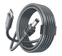 Feeshoppher 100W USB C to DC Cable for Starlink Mini, TPE and Waterproof, Ideal for Outdoor Use, Available in 3 Lengths, 15m, 20m (20meter)