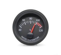 Feeshoppher 2-Inch 52mm LED Instrument Cluster Gauge for Turbo Boost, Vacuum, Water & Oil Temperature Monitoring, 12V Automotive Dash Display(Water temperature)