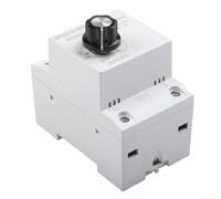 Feeshoppher 220V 10A Electronic Voltage Regulator DIN Rail Mount Fan Speed Controller Phase Angle Control for Motor Temperature Light Adjustment in Workshops and Home Appliances