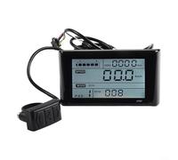 Feeshoppher 24V 36V 48V 72V LCD S900 Display Panel Electric Bike Monitor Screen With Light Connector Bicycle Speed Meter Temperature Time Power Data Control Module