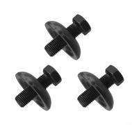 Feeshoppher 3-Pack Retaining Bolts 1-1/4" X 7/16"-20 with Washers for Craftsman Mower, Replaces 532193003 174365, Fits Zero-Turn Riding Lawn Mower Parts Deck Hardware