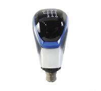 Feeshoppher 5 6 Speed Manual Shift Knob and Bracket Base Assembly for Caddy Taigo T Roc Tarraco 2022 2024 Ergonomic Design Smooth Gear Change Sporty Red or Blue Finish E(Blue-6speed)