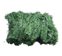 Feeshoppher 9FT Green Christmas Garland Artificial Plain Garlands Christmas Fireplace Garland Home Decoration Long Wreath Garland for Stairs Fireplaces Wall Door Christma Garlands Decor(2.7M 160Heads)