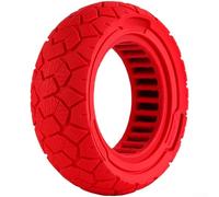 Feeshoppher 9x3.0-5.5 Solid Tire for Kukirin G2 Pro Electric Scooter, Puncture-Proof Rubber Wheel with Anti-Slip Tread, Shock Absorbing Replacement Tyre (Black)(Red)