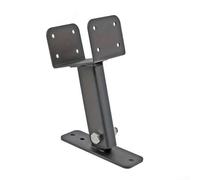 Feeshoppher Adjustable Metal Gazebo Roof Beam Bracket with Angle Control for Patio and Garden Pergola Covers, Rust-Resistant Black Upright Support for Wooden Outdoor Structures, Sle