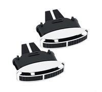 Feeshoppher Air Conditioning AC Vent Grille Tab Slider Clips for Maserati GT 2007-2014 and GranCabrio GC 2010-2015, PC ABS Chrome Replacement Part OEM 225787-C(2PCS)