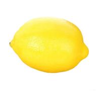 Feeshoppher Artificial Fruit Set Plastic Lifelike Simulation Apples Oranges Pears Bananas Lemons for Kitchen Table Centerpieces Storefront Display Photography Props Home Decoration(Lemon)