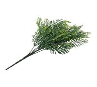 Feeshoppher Artificial Leaf Spray with Green Foliage, 7 Branches Plastic Fake Plants for Home, Office, Garden and Outdoor Decoration, 33-40cm Realistic Eucalyptus and Pers(persian grass)