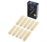 Feeshoppher Bb Clarinet Reeds Sets 10Pcs Bb Clarinet Reeds with Box Professional Bb Clarinet Reeds Bb Clarinet Traditional Bam-boo Reeds Bb 1.0-3.5Clarinet Reeds for Clarinet Mouthpiece Parts(3.5)