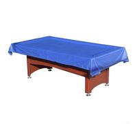 Feeshoppher Billiard Pool Table Cover for 7ft 8ft Snooker Tables, Waterproof PVC and Fiberglass Dustproof Rain Protection Sheet for Indoor Outdoor Game Tennis Tables, Blue Green Bla(256x155cm blue)