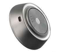 Feeshoppher Car Aroma Diffuser Aluminum Alloy Air Freshener Long-Lasting Light Fragrance with USB Cable Direct Install for Most Vehicles Dark Gray