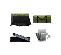 Feeshoppher Car Rear Tent for SUV Truck Van, Large Camping Awning with Mesh Screen 320x200x195cm, 3-4 Person Tailgate Shelter with 3000mm Waterproof Coating, Black